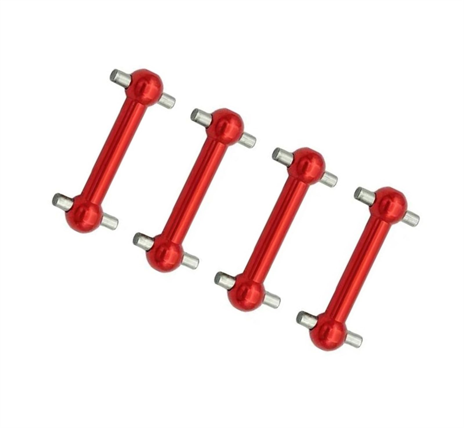 WERGHHG Für Tamiya Für TT01 TT02 TT01D TT01E TA04 1/10 Metall Für Universal Antriebswelle Änderung Antriebswelle CVD Dogbone RC Auto Upgrades Teile RC-Cars-Upgrade Teile(Red) von WERGHHG