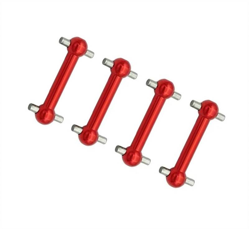 WERGHHG Für Tamiya Für TT01 TT02 TT01D TT01E TA04 1/10 Metall Für Universal Antriebswelle Änderung Antriebswelle CVD Dogbone RC Auto Upgrades Teile RC-Cars-Upgrade Teile(Red) von WERGHHG