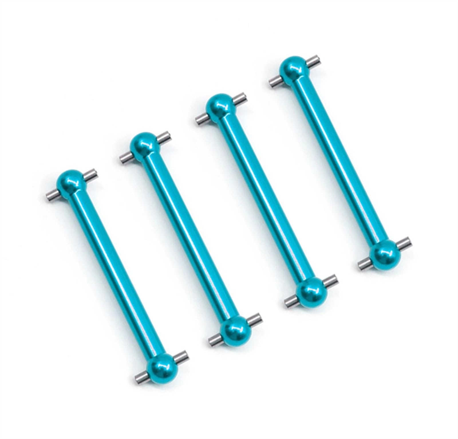 WERGHHG Für Tamiya Für TT02B 1/10 Metall Für Universal Antriebswelle Antriebswelle CVD Dogbone RC Auto Upgrades Teile Modifikation Auto Zubehör 4 Stücke RC-Cars-Upgrade Teile(Blue) von WERGHHG
