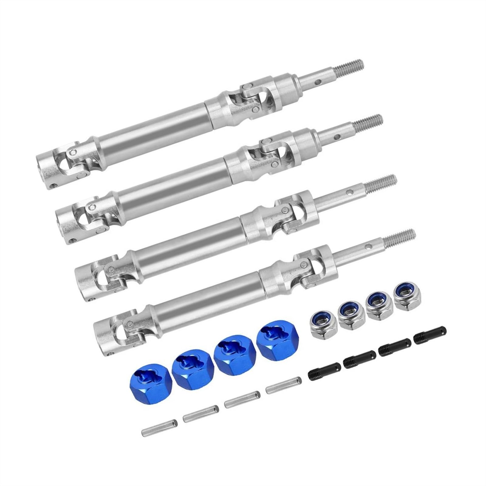 WERGHHG Für Traxxas Für Slash 2WD 4X4 Für Rustler Für Hoss Für Stampede 1/10 Vorderachse Welle Und Hintere Antriebswelle Ersatz RC Auto Upgrade Teile RC-Cars-Upgrade Teile(Multi-Colored,Set) von WERGHHG