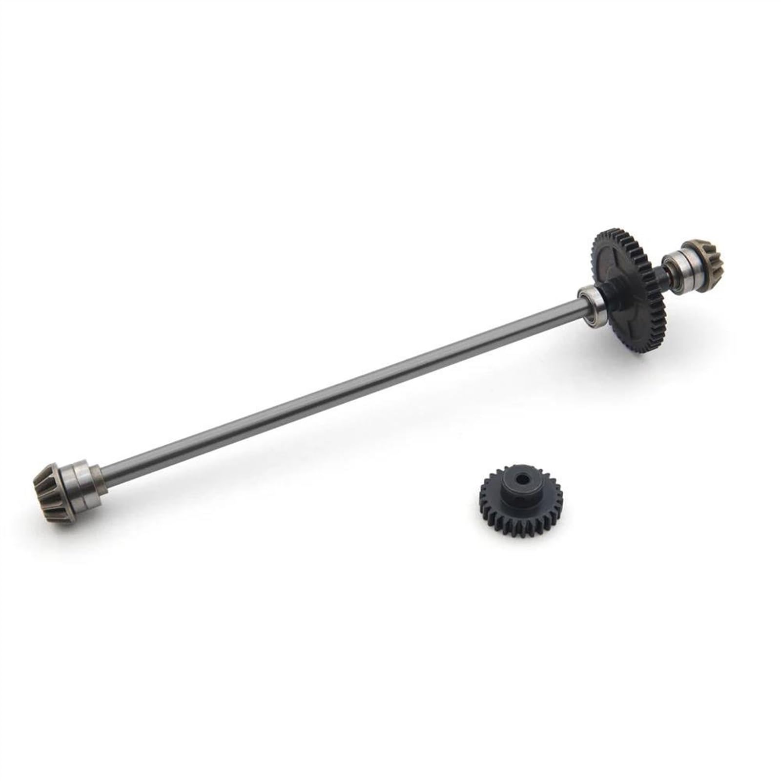 WERGHHG Für WLtoys 144002 144010 144001 1/14 Metall Upgrade 27T Motor Getriebe Zentrale Antriebswelle Montage RC Auto Teile Modifikation Zubehör RC-Cars-Upgrade Teile(Gray,Size 1) von WERGHHG