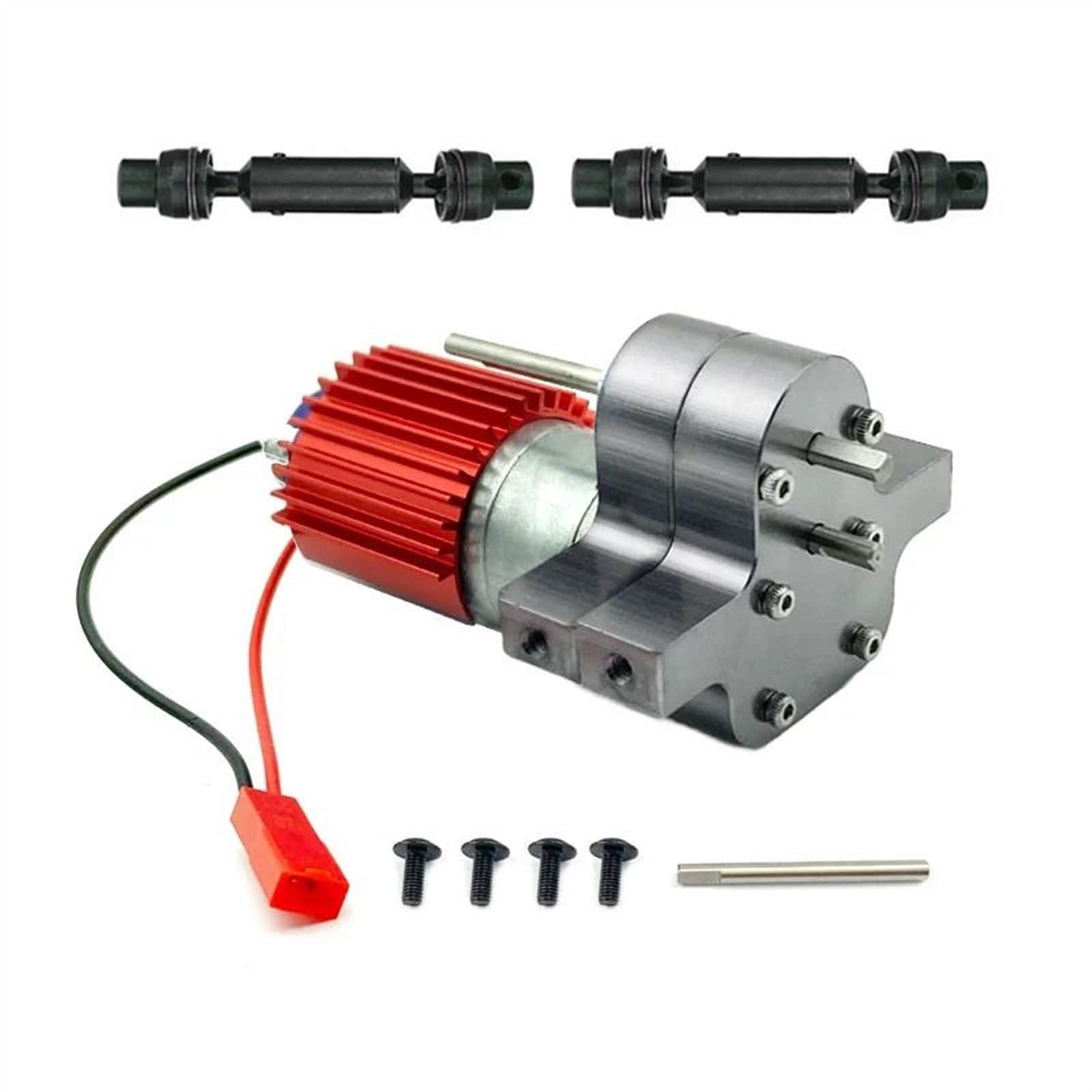 WERGHHG Für WPL C34 C44 C14 C24 B24 B36 B14 B16 Für MN D90 Für MN99S Q60 Metall Transfer Getriebe 370 Pinsel Motor Antriebswelle RC Auto Upgrade Zubehör RC-Cars-Upgrade Teile(Gray,Size 1) von WERGHHG