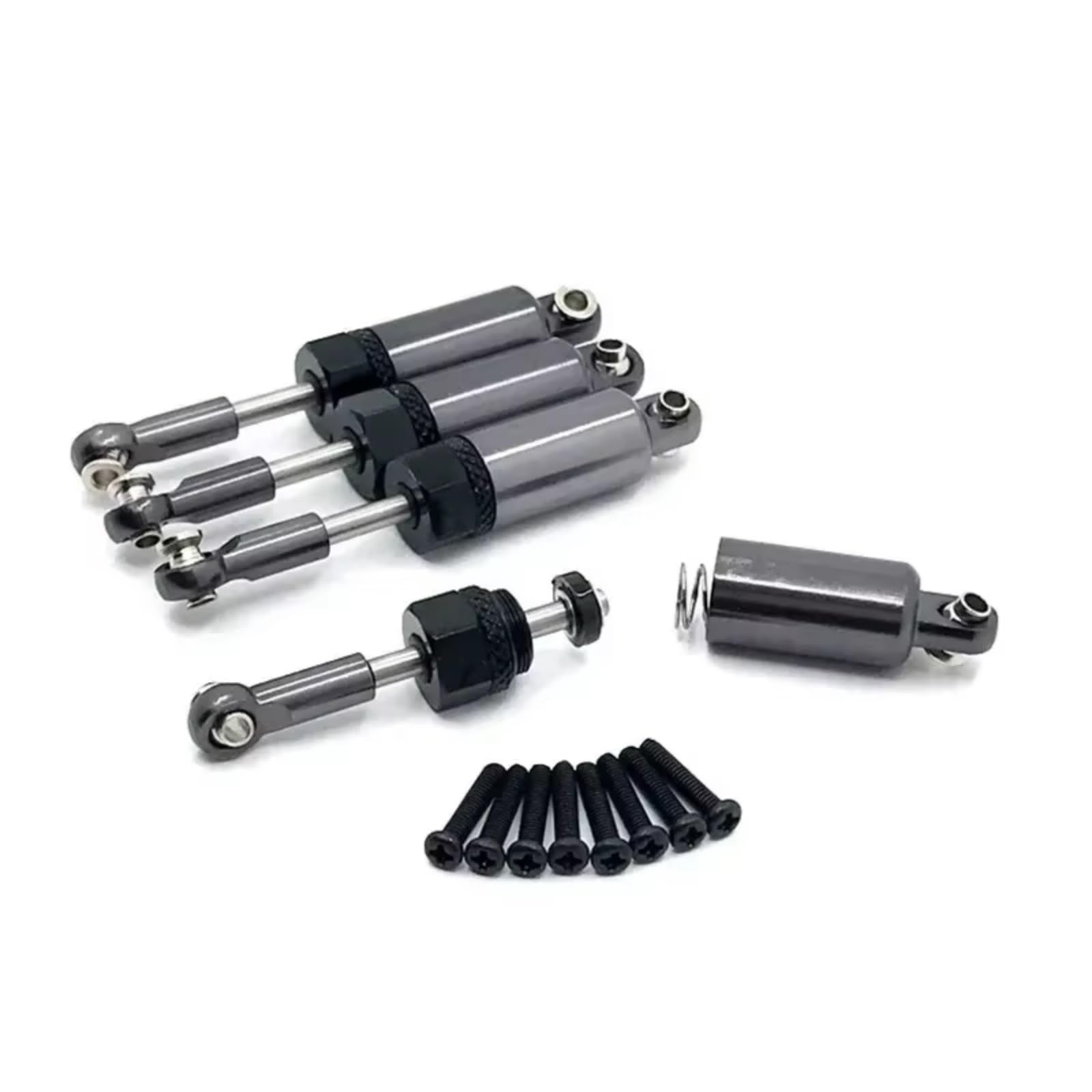 WERGHHG RC Auto Stoßdämpfer Kompatibel Mit HS 18301 18302 18311 18312 18321 18322 1/18 RC Auto Upgrade Teile Stoßdämpfer Öl Dämpfer(Gray) von WERGHHG