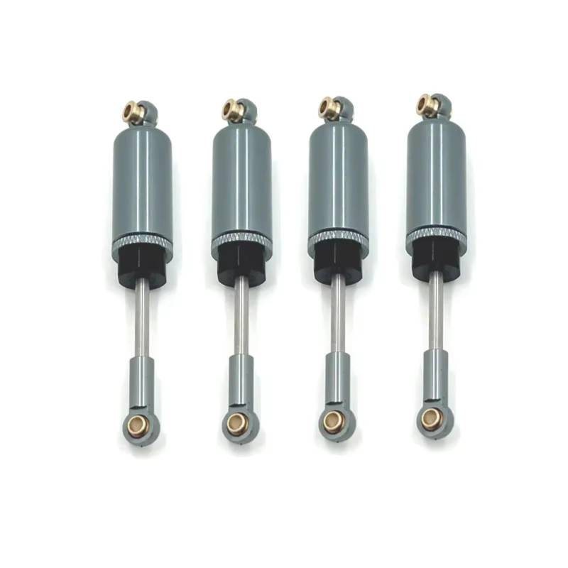 WERGHHG RC Auto Stoßdämpfer Kompatibel Mit MJX 14209 14210 1/14 Fernbedienung Auto Upgrade Teile Ersatz Zubehör Metall Stoßdämpfer Öl Dämpfer(Gray) von WERGHHG