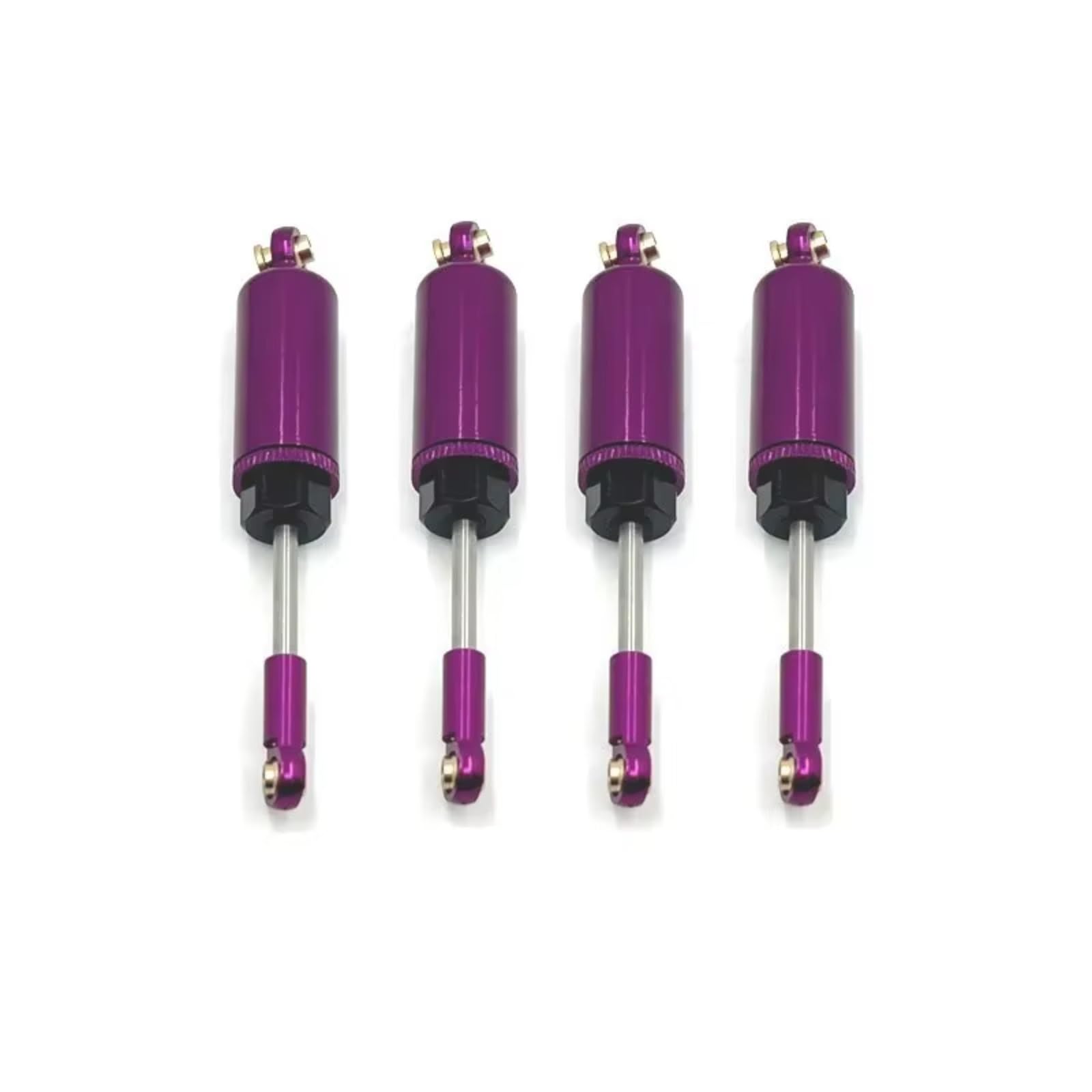 WERGHHG RC Auto Stoßdämpfer Kompatibel Mit MJX 14209 14210 1/14 RC Autoteilen Metall-Upgrade Vorne Und Hinten Hydraulische Stoßdämpfer(Purple) von WERGHHG