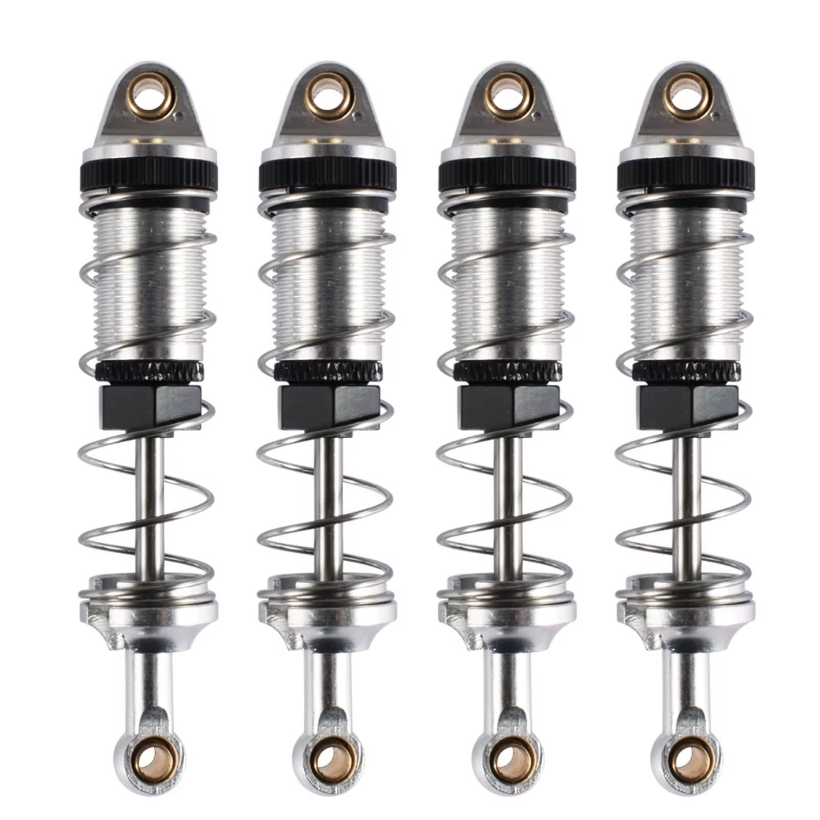 WERGHHG RC Auto Stoßdämpfer Kompatibel Mit MN128 MN86 G500 1/12 Fernbedienung Auto Upgrade Teile 4PCS RC Auto Stoßdämpfer 74mm Aluminium Hydraulische(White) von WERGHHG