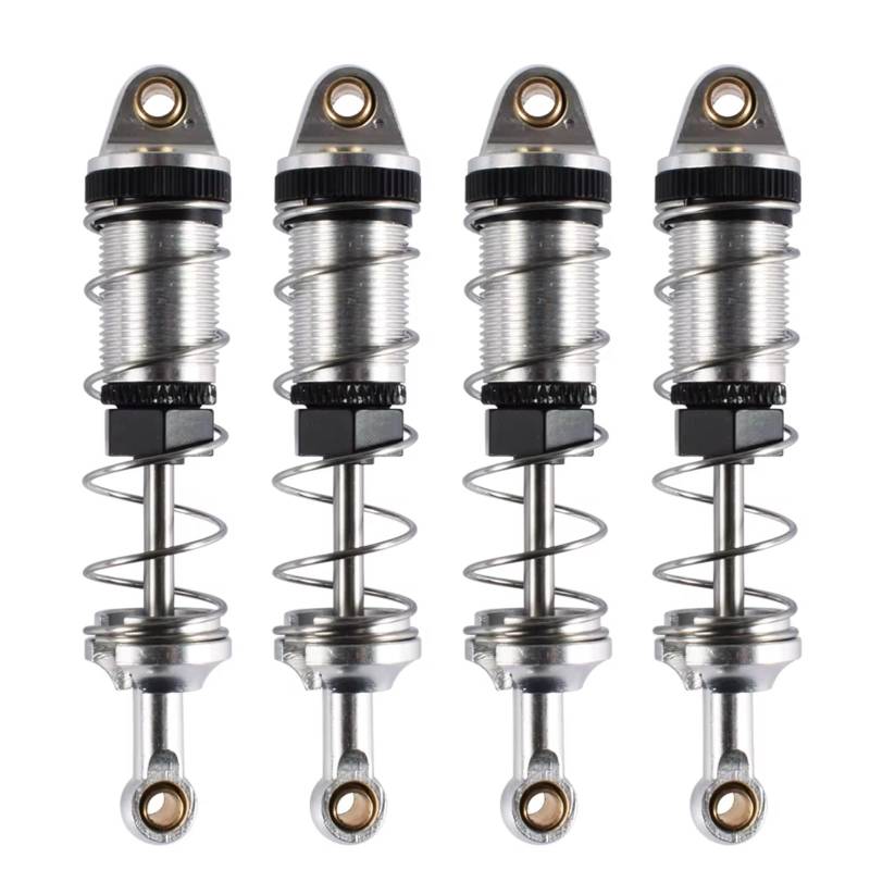 WERGHHG RC Auto Stoßdämpfer Kompatibel Mit MN128 MN86 G500 1/12 Fernbedienung Auto Upgrade Teile 4PCS RC Auto Stoßdämpfer 74mm Aluminium Hydraulische(White) von WERGHHG