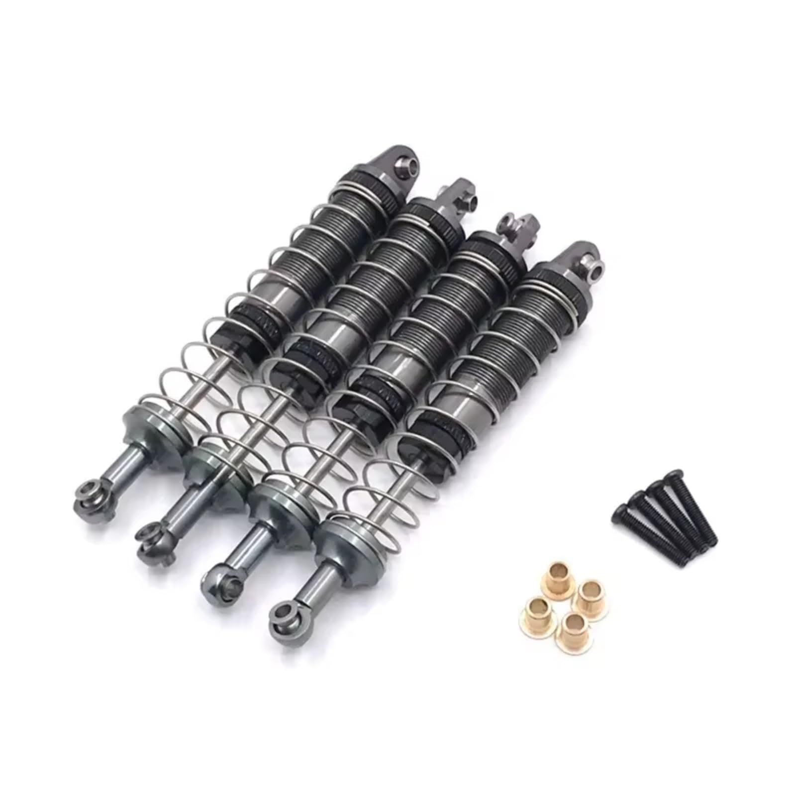 WERGHHG RC Auto Stoßdämpfer Kompatibel Mit Mn Für MN-999 1/10 RC Autoteilen Metall-Upgrade Modifiziert Extern Für Feder-Hydraulik-Stoßdämpfer(Black) von WERGHHG