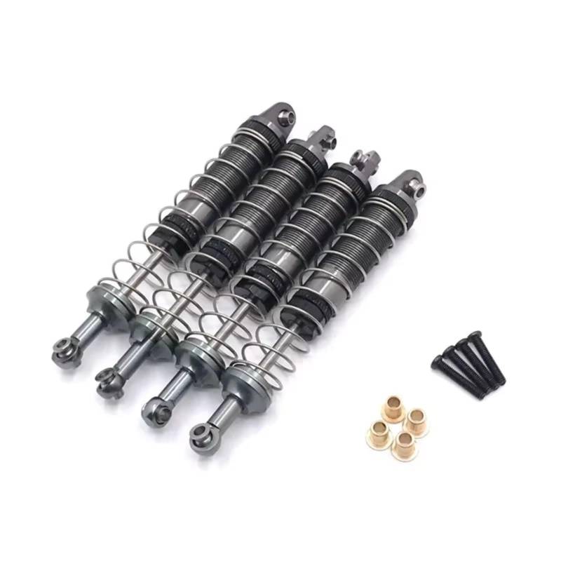WERGHHG RC Auto Stoßdämpfer Kompatibel Mit Mn Für MN-999 1/10 RC Autoteilen Metall-Upgrade Modifiziert Extern Für Feder-Hydraulik-Stoßdämpfer(Black) von WERGHHG