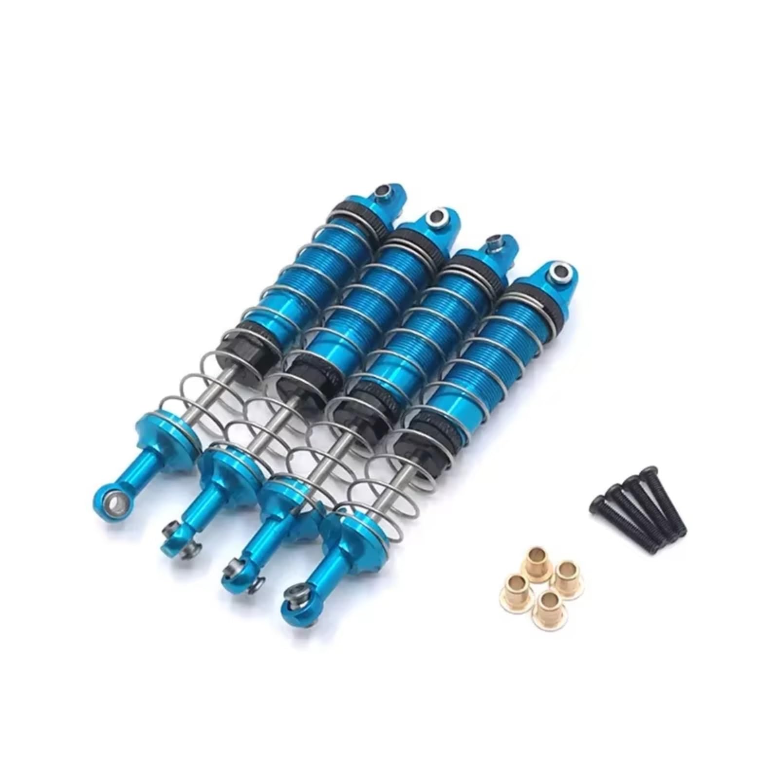 WERGHHG RC Auto Stoßdämpfer Kompatibel Mit Mn Für MN-999 1/10 RC Autoteilen Metall-Upgrade Modifiziert Extern Für Feder-Hydraulik-Stoßdämpfer(Blue) von WERGHHG