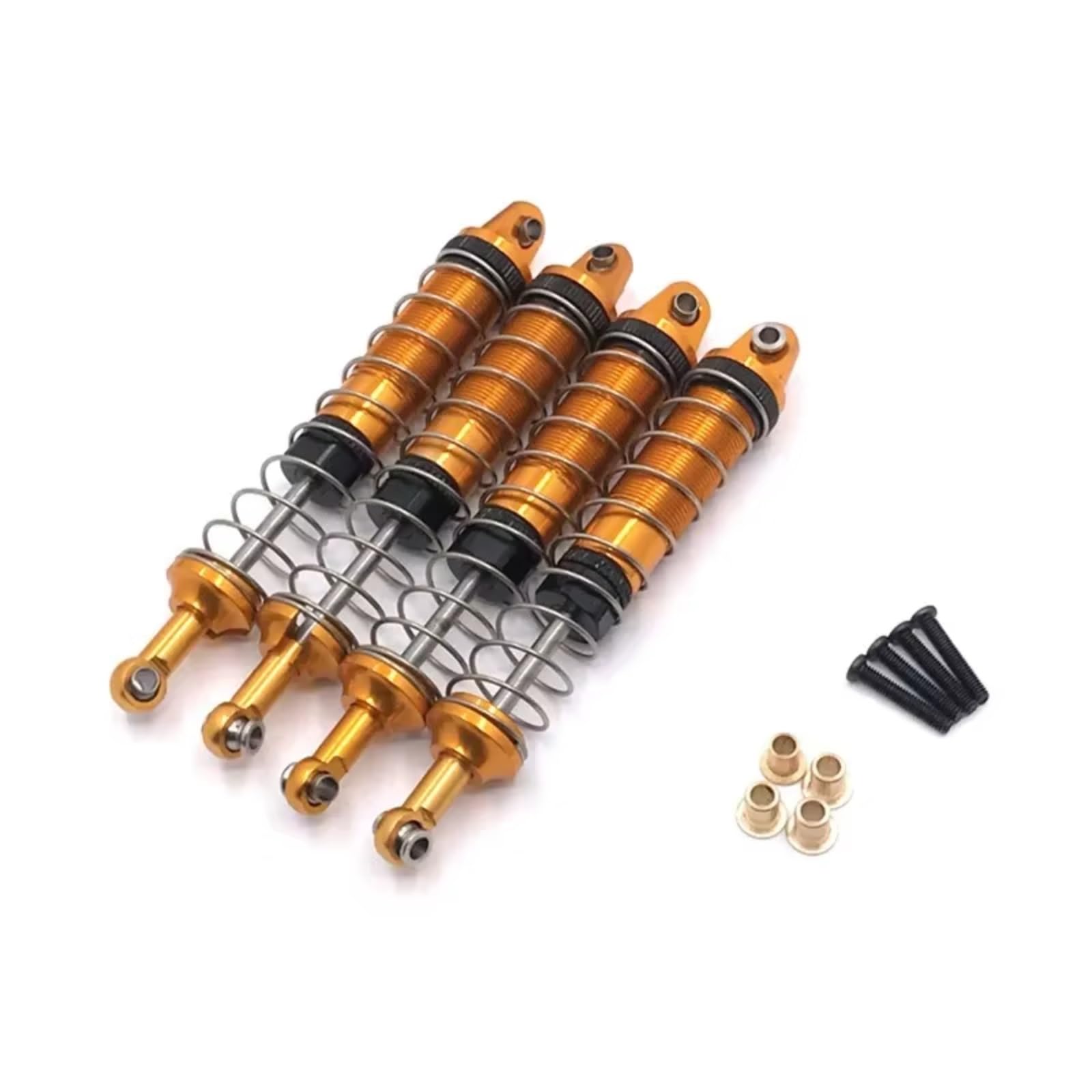 WERGHHG RC Auto Stoßdämpfer Kompatibel Mit Mn Für MN-999 1/10 RC Autoteilen Metall-Upgrade Modifiziert Extern Für Feder-Hydraulik-Stoßdämpfer(Yellow) von WERGHHG