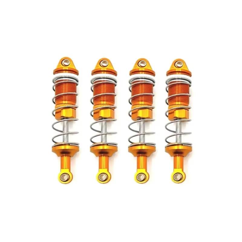 WERGHHG RC Auto Stoßdämpfer Kompatibel Mit Racing Für PTG-2 Für PTG-2R 1/10 Rc Auto Upgrade Teile Zubehör Metall Öl Stoßdämpfer Dämpfer(Yellow) von WERGHHG