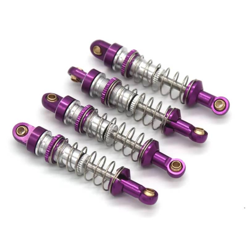 WERGHHG RC Auto Stoßdämpfer Kompatibel Mit TRX4M Für JJRC C8801 C8808 C8809 AX8560 1/18 Fernbedienung Autoteile Zubehör Stoßdämpfer(Purple) von WERGHHG