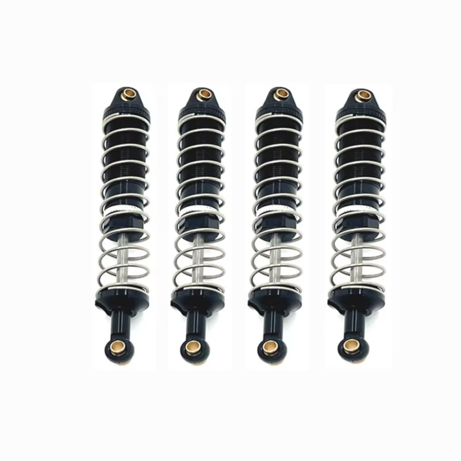 WERGHHG RC Auto Stoßdämpfer Kompatibel Mit UD1201 UD1202 PRO 1/12 RC-Auto-Upgrade-Teile, Ersatzzubehör, 4-teiliger Metall-Öl-Stoßdämpfer(Black) von WERGHHG