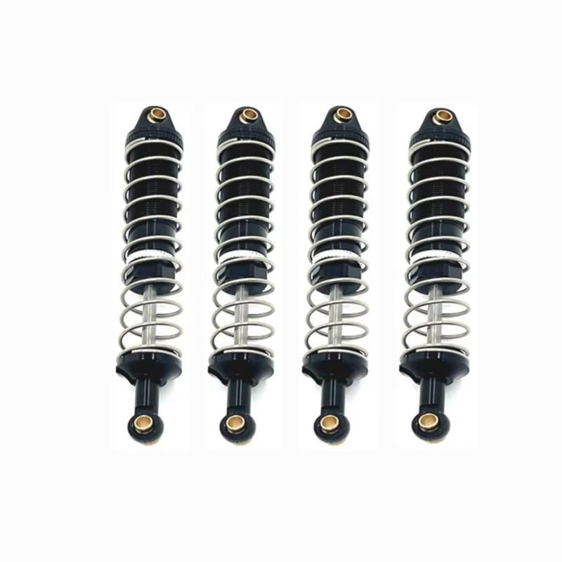 WERGHHG RC Auto Stoßdämpfer Kompatibel Mit UD1201 UD1202 PRO 1/12 RC-Auto-Upgrade-Teile, Ersatzzubehör, 4-teiliger Metall-Öl-Stoßdämpfer(Black) von WERGHHG