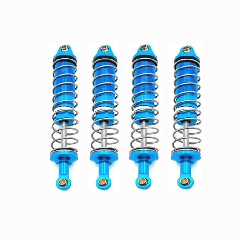 WERGHHG RC Auto Stoßdämpfer Kompatibel Mit UD1201 UD1202 UD-12PRO 1/12 RC Auto Upgrade Teile Zubehör 4 Stück Metall Öl Stoßdämpfer Dämpfer(Blue) von WERGHHG