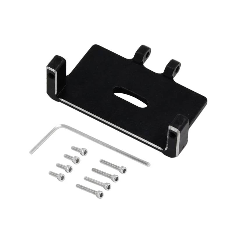 WERGHHG RC-Cars-Upgrade Teile Für Axial Für SCX24 1/24 RC Crawler Auto Upgrade Teile Zubehör Metall Einstellbare Servo Halterung Fernbedienung Auto Modifikationen(Black) von WERGHHG