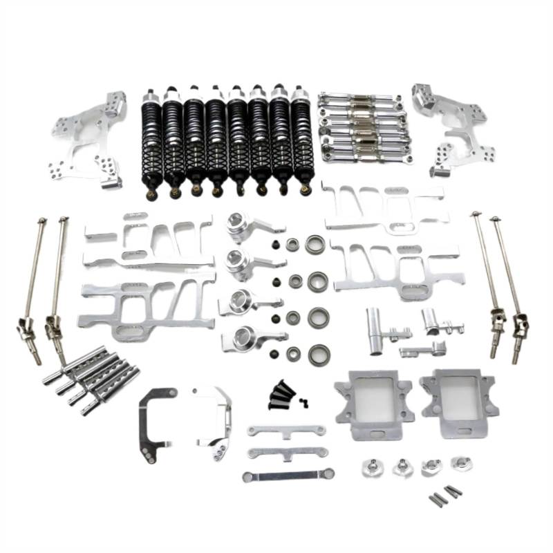 WERGHHG RC-Cars-Upgrade Teile Für HSP HSP94108 HSP94110 HSP94111 1/10 RC Auto Crawler Auto Upgrade Teile Schwinge Stoßdämpfer Lenkung Gruppe Modifizierte Teile(White) von WERGHHG