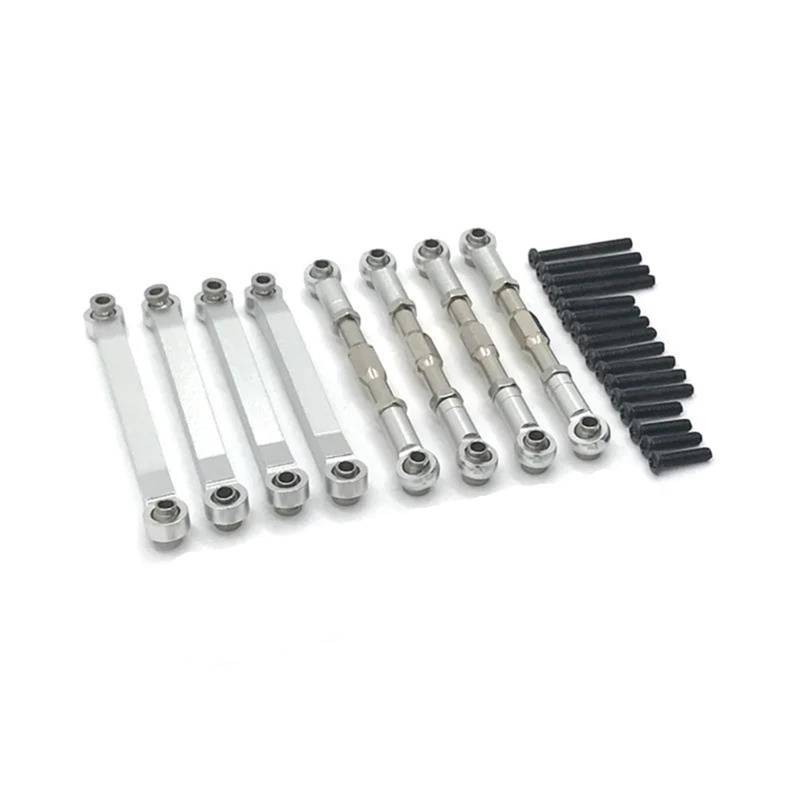 WERGHHG RC-Cars-Upgrade Teile Für MN D90 D96 MN98 MN99S MN45 1/12 RC Upgrades Teile Zubehör Metall Für Chassis Link Stange Zugstange Spurstange Gestänge Modifizierte Teile(White) von WERGHHG