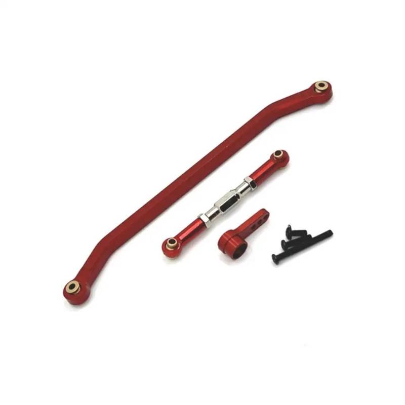 WERGHHG RC-Cars-Upgrade Teile Für MN Für MN128 1/12 Rc Lenkstange Aluminiumlegierung Stärkere Lenkstange Stärkere Lenkgestänge Spurstange Modifizierte Teile(Red) von WERGHHG