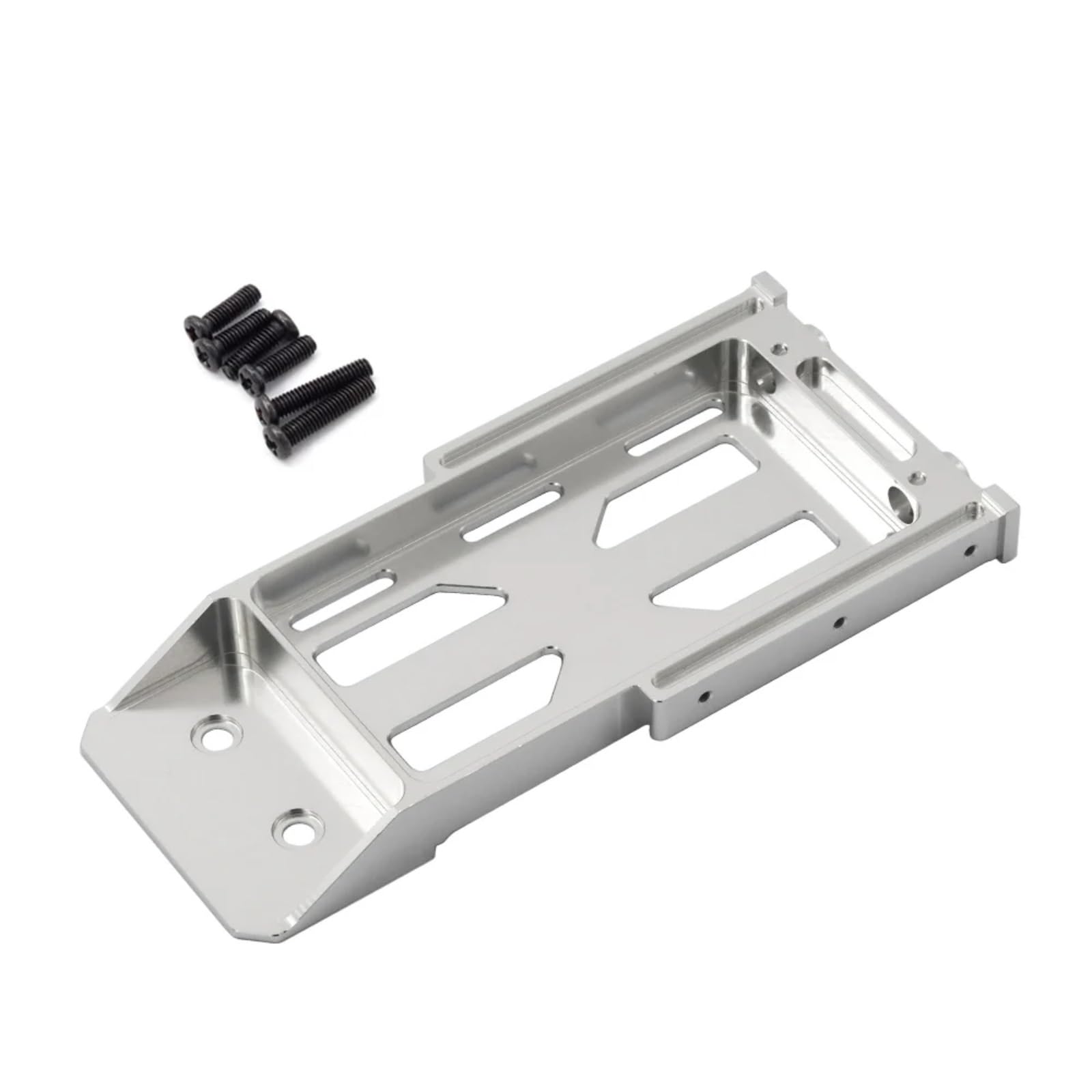 WERGHHG RC-Cars-Upgrade Teile Für MN MN86 MN86S MN86KS MN128 4WD G500 1/12 Crawler RC Auto Modifizierte Teile Metall Upgrade Batterie Halterung RC Auto Modifiziertes Zubehör(Silver) von WERGHHG