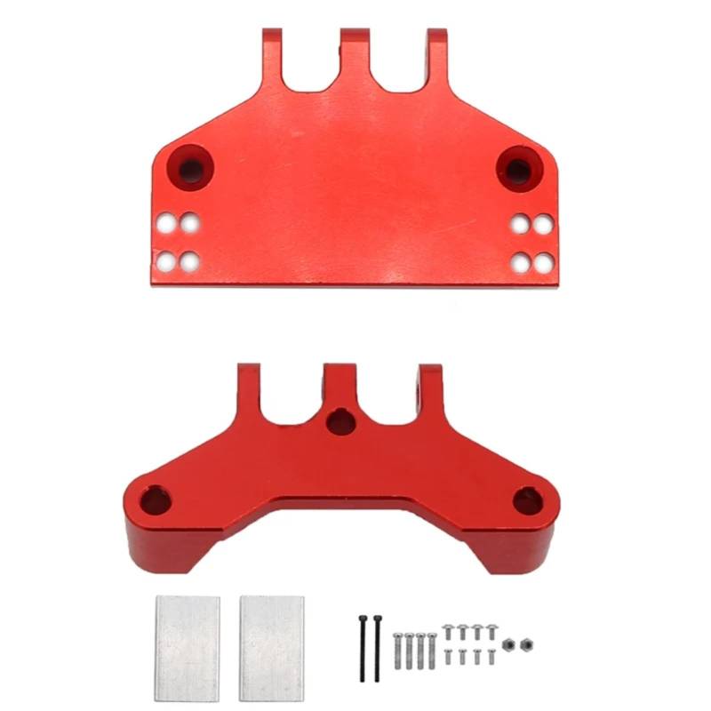 WERGHHG RC-Cars-Upgrade Teile Für MN MN86 MN86S MN86KS MN86K 4WD G500 1/12 RC Crawler Auto Modifiziertes Zubehör Metall Lenkgetriebe Halterung Servo Basis Für Sitz(Red) von WERGHHG
