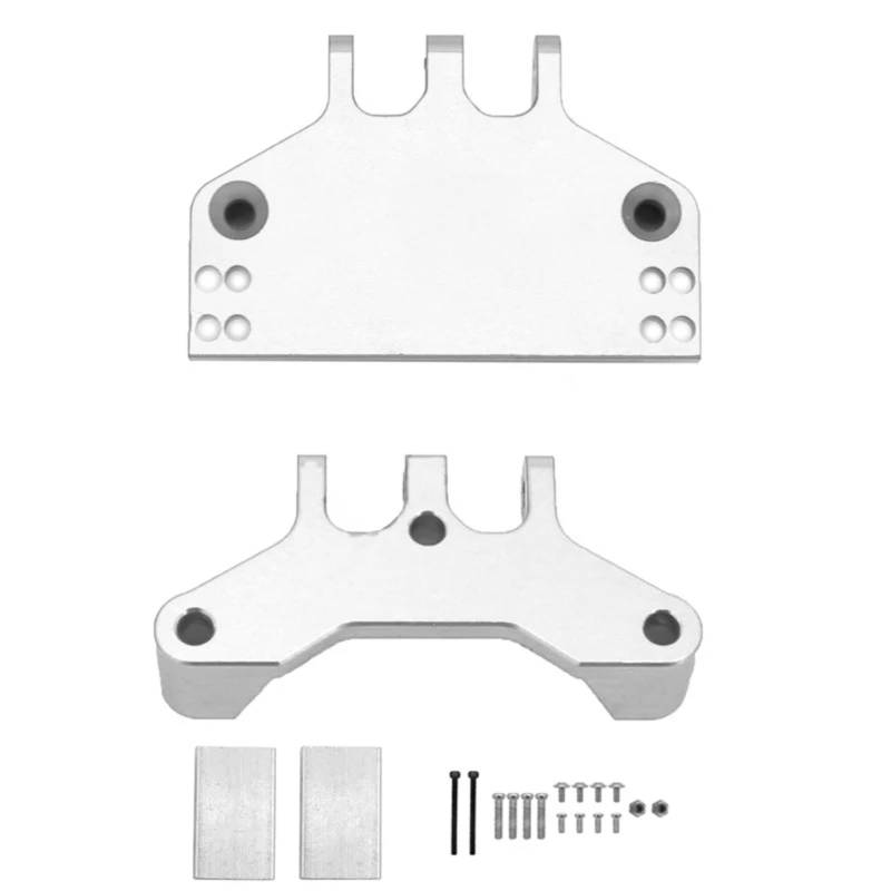 WERGHHG RC-Cars-Upgrade Teile Für MN MN86 MN86S MN86KS MN86K 4WD G500 1/12 RC Crawler Auto Modifiziertes Zubehör Metall Lenkgetriebe Halterung Servo Basis Für Sitz(Silver) von WERGHHG