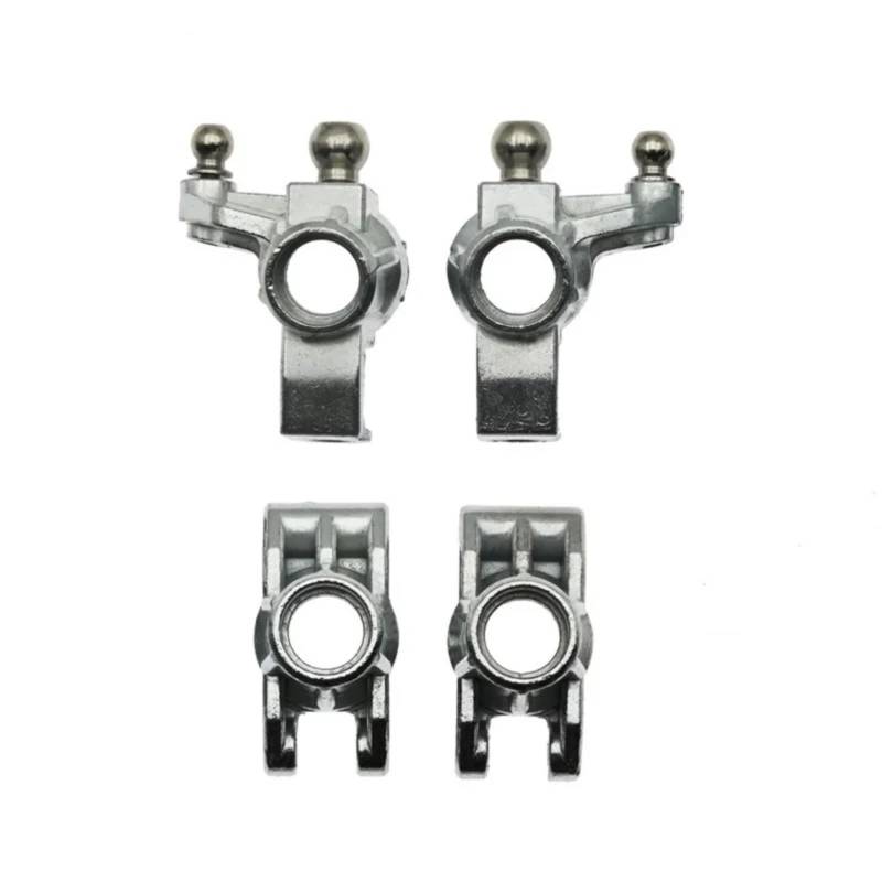 WERGHHG RC-Cars-Upgrade Teile Für SCY 16101 16102 16103 16201 16101Pro 16102Pro 16103Pro 16201Pro 1/16 RC Upgrade Teile Metall Front Steering Cup Und Rear Hub Carrier(Front and Rear) von WERGHHG