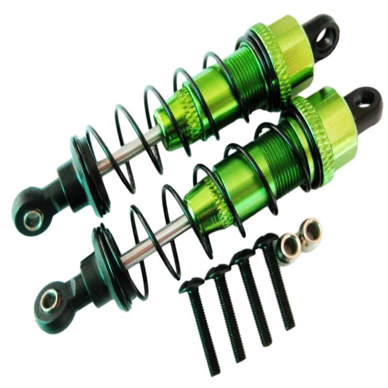 WERGHHG RC-Cars-Upgrade Teile Für WLtoys K949 10428 2 Stücke Gewinde Rc Front Stoßdämpfer Aluminium Legierung 1/10 Front Stoßdämpfer RC Upgrade Teile(Green) von WERGHHG