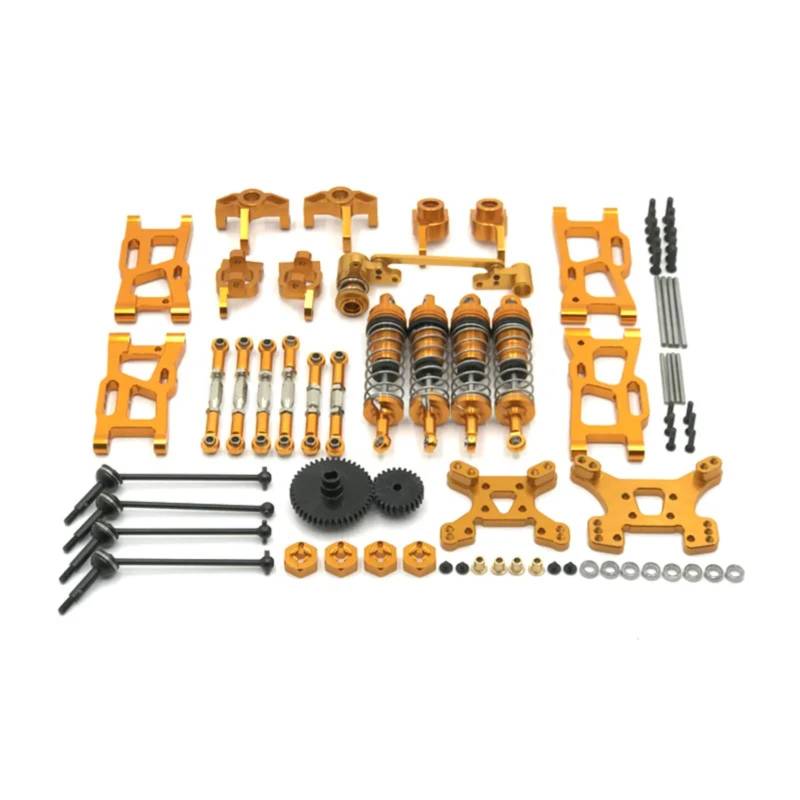 WERGHHG RC-Cars-Upgrade Teile Für Wltoys 1:12 124019 Metall Upgrades Teile Änderung Kits Schaukel Arm Stoßdämpfer Set RC(Color4) von WERGHHG