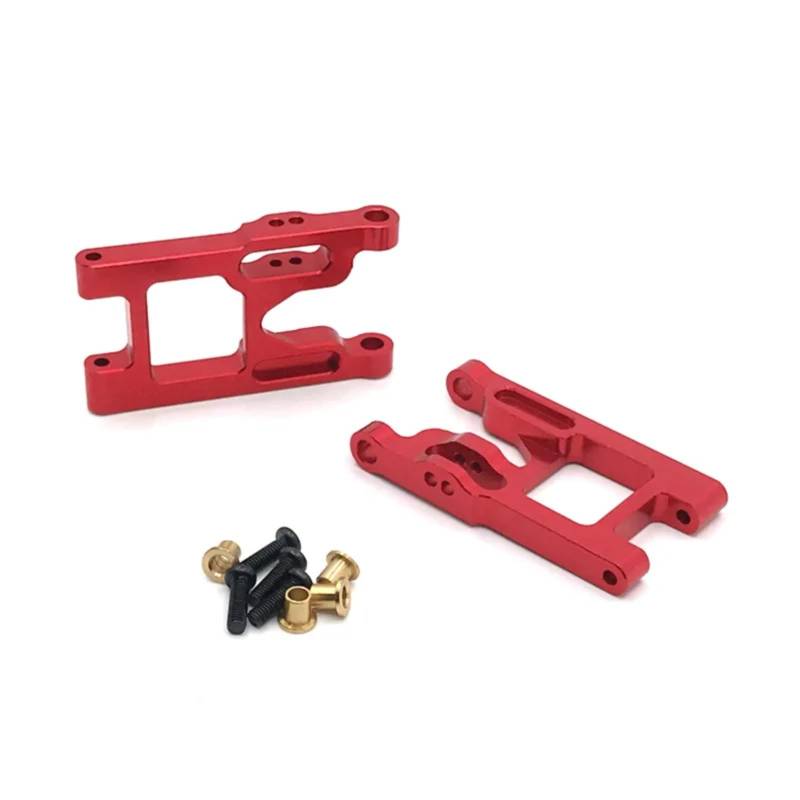 WERGHHG RC-Cars-Upgrade Teile Für Wltoys 12428 FY03 RC, 2 Stück, Aluminiumlegierung, Vordere Querlenker, Vordere Querlenker Mit Schrauben, Upgrade-Teile(Red) von WERGHHG