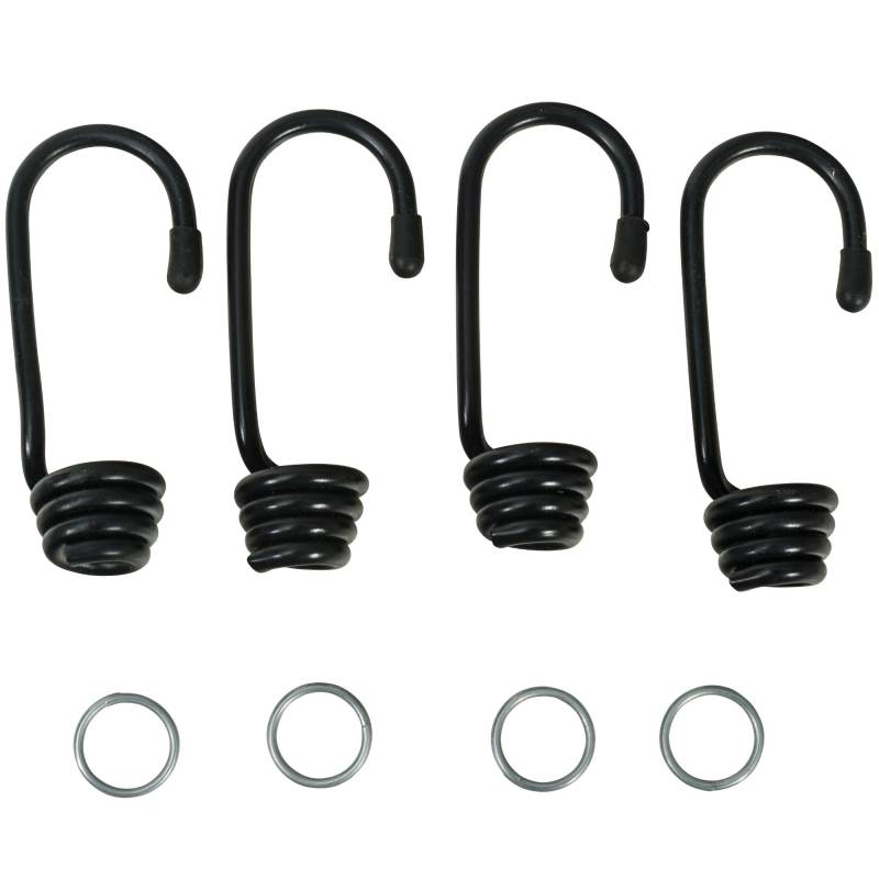 Werkapro 10608 Spannhaken und 4 Ringe für Spanngummi Ø 10 mm von WERKA PRO