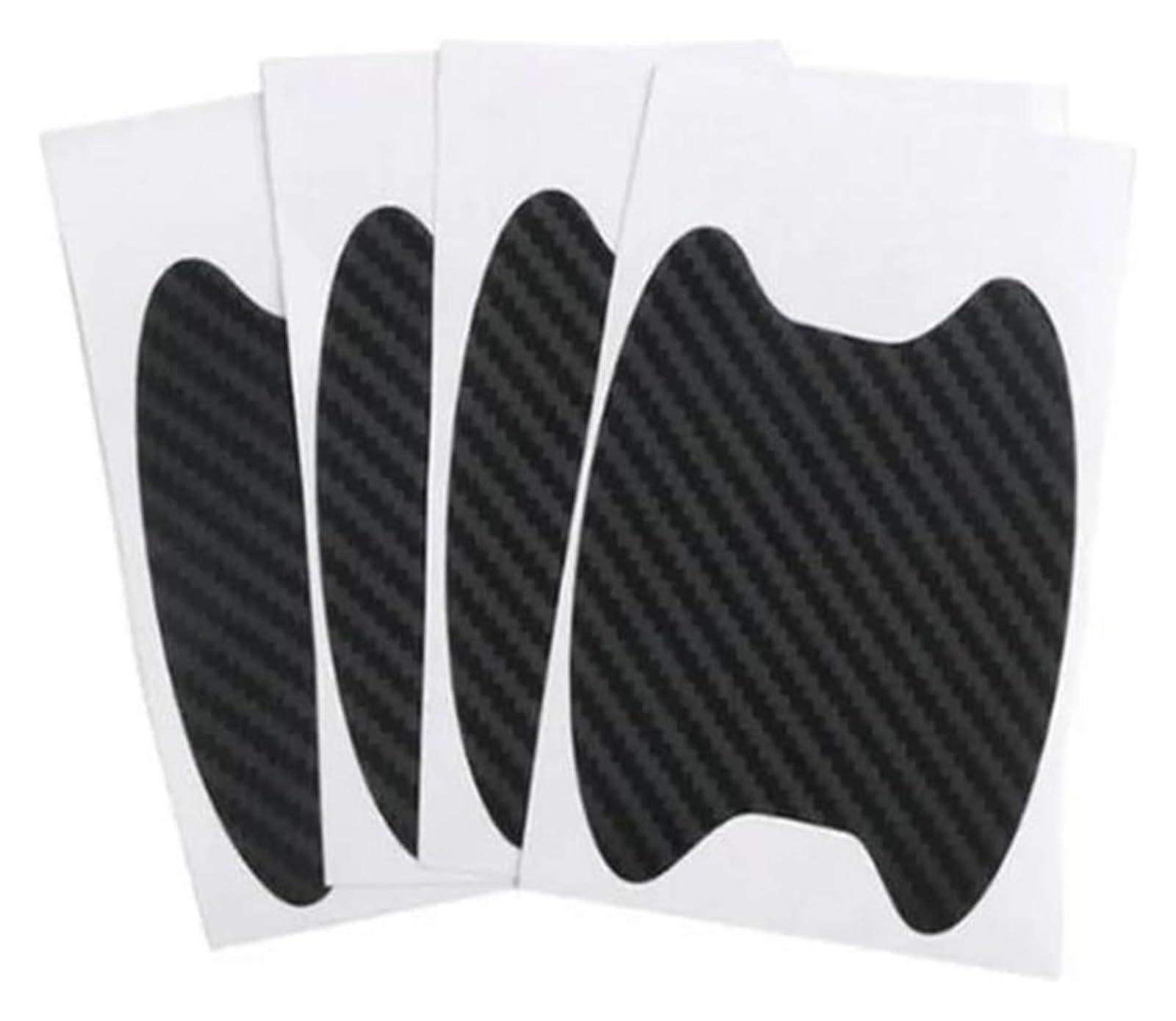 Auto Außentürgriffabdeckung Autotüraufkleber Kohlefaser Kratzfest Abdeckung Autogriff-Schutzfolie Außen-Styling 4 Stück/Set(4pc Black) von WERKFNKBNH