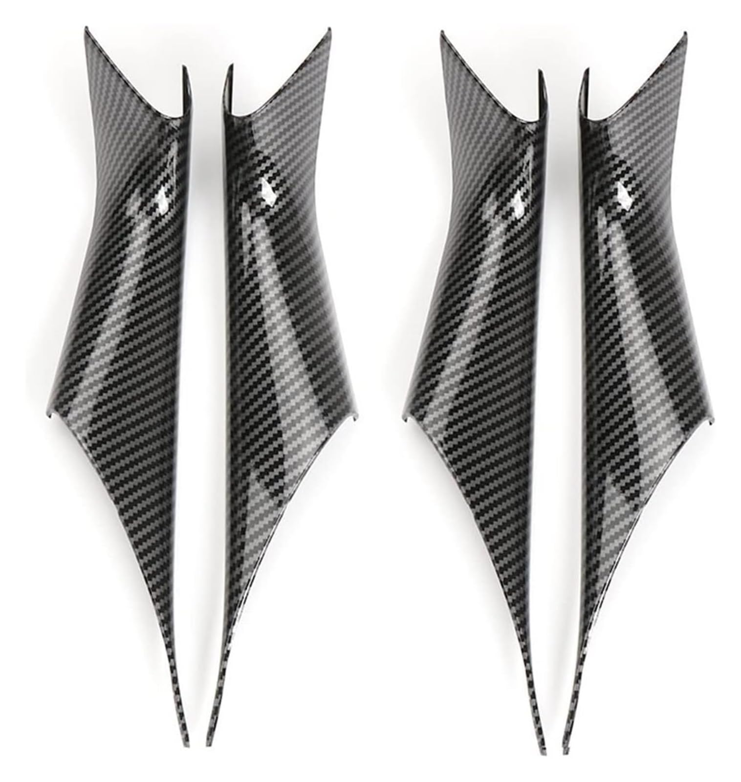 Auto Außentürgriffabdeckung Für B&MW 5 Series G30 Auto Styling Innentürgriffabdeckung Türaufkleber Dekoration(Carbon Fiber 1set) von WERKFNKBNH