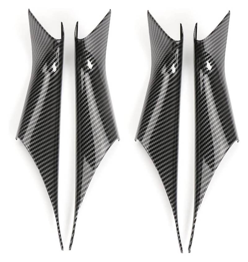 Auto Außentürgriffabdeckung Für B&MW 5 Series G30 Auto Styling Innentürgriffabdeckung Türaufkleber Dekoration(Carbon Fiber 1set) von WERKFNKBNH
