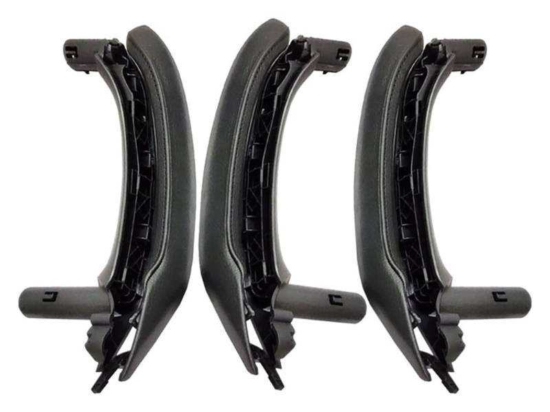 Auto Außentürgriffabdeckung Für B&MW X3 X4 F25 F26 2010-2016 LHD RHD Innen Beifahrertür Zuggriff Lederabdeckung Montage Türgriffe(Lhd 6pcs Set Black) von WERKFNKBNH