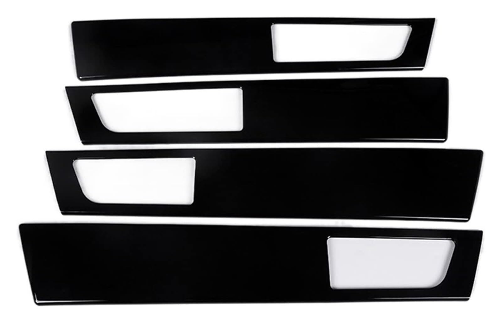 Auto Außentürgriffabdeckung Für Discovery 4 LR4 2010-2016 ABS Chrom Innen Türgriff Panel Abdeckung Trim Auto Zubehör(Schwarz) von WERKFNKBNH
