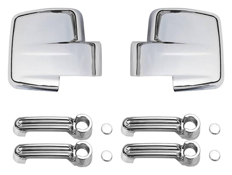 Auto Außentürgriffabdeckung Für Dodge Für Nitro 2007-2012 Außen Zubehör Rückspiegel Abdeckungen Auto Türgriff Abdeckung Aufkleber(Chrome 10 Pcs) von WERKFNKBNH