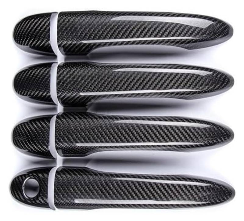 Auto Außentürgriffabdeckung Für Ghibli Für Quattroporte Für Levante LHD Auto Styling 8 Stücke Real Carbon Fiber Auto Äußere Türgriff Abdeckung(4 Dr Without Sensor) von WERKFNKBNH