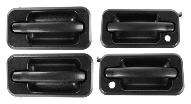 Auto Außentürgriffabdeckung Für Hummer H2 2003–2009 Schwarz Strukturiert 131609870457 15104792 10360326 Auto-Außentürgriff-Set(4 Pcs Set) von WERKFNKBNH