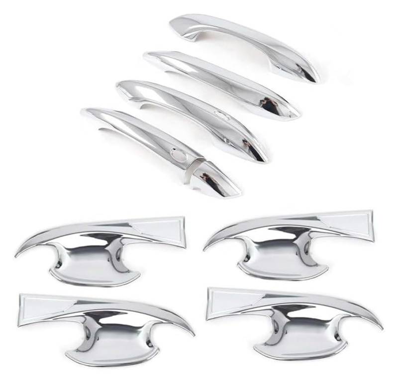 Auto Außentürgriffabdeckung Für Hyundai Für Tucson 2022 2021 Türgriff Abdeckung Schutz Chrom Außentür Bowl Trim Aufkleber Auto Styling Zubehör(Full Set) von WERKFNKBNH