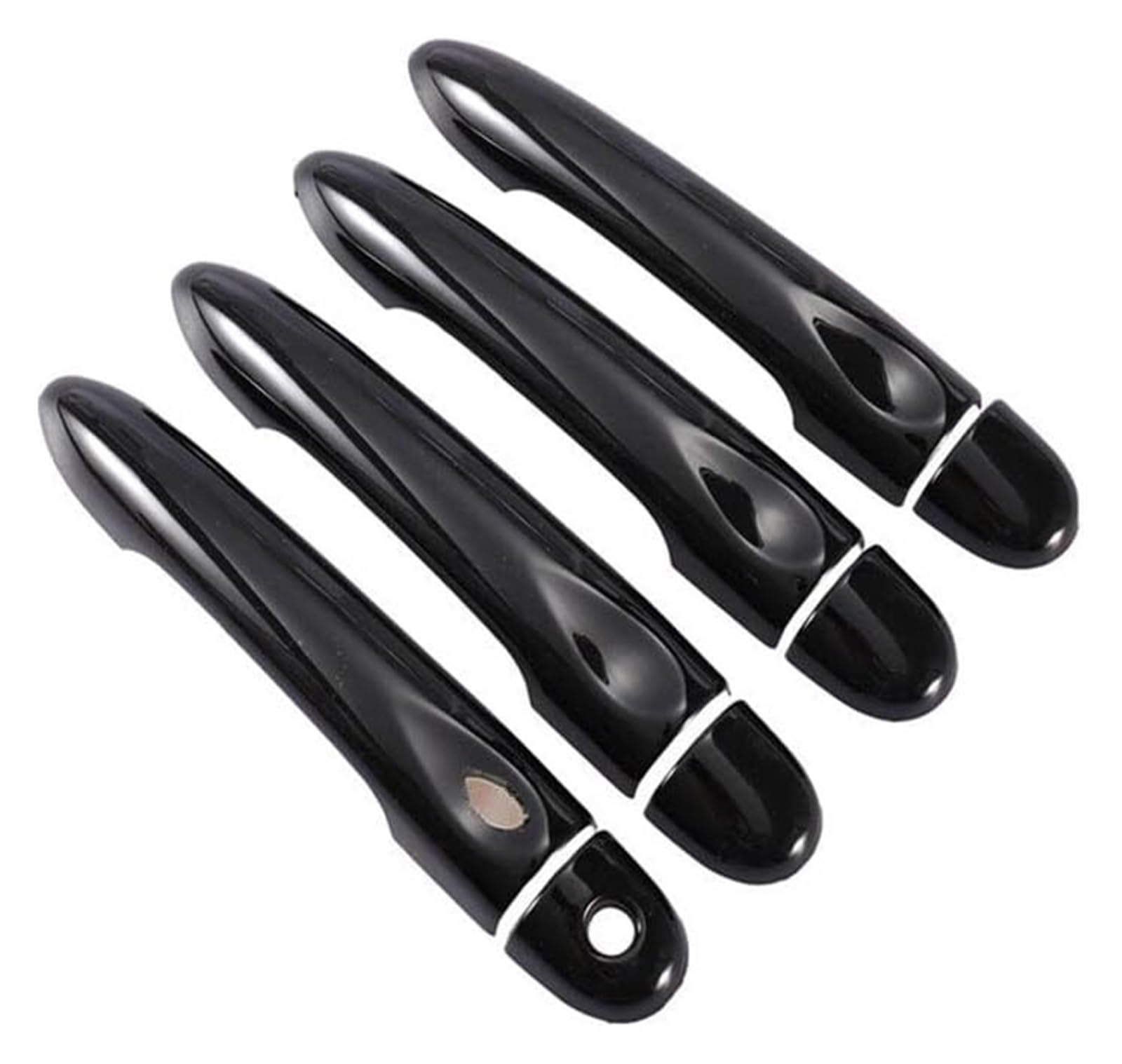 Auto Außentürgriffabdeckung Für M&EGANE 3 MK3 III 2008–2016 Glänzend Schwarz Autotürgriffabdeckung Zierleiste Styling-Zubehör(4dr 1 Key 1 Button) von WERKFNKBNH
