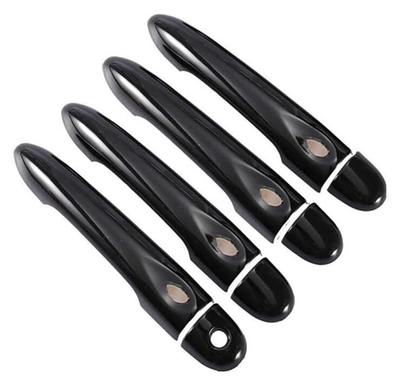 Auto Außentürgriffabdeckung Für M&EGANE 3 MK3 III 2008–2016 Glänzend Schwarz Autotürgriffabdeckung Zierleiste Styling-Zubehör(4dr 1 Key 4 Buttons) von WERKFNKBNH