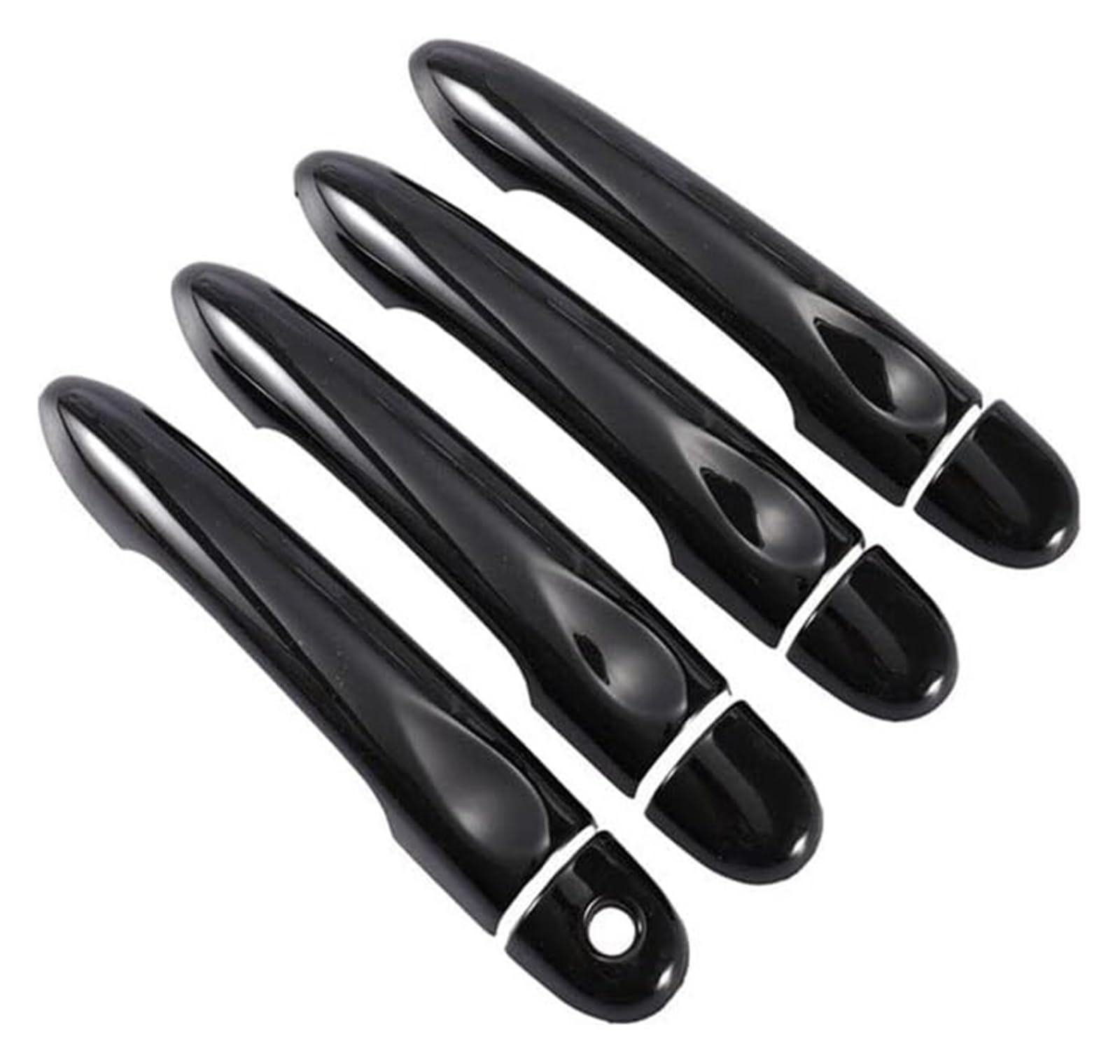 Auto Außentürgriffabdeckung Für M&EGANE 3 MK3 III 2008–2016 Glänzend Schwarz Autotürgriffabdeckung Zierleiste Styling-Zubehör(4dr 1 Key No Button) von WERKFNKBNH