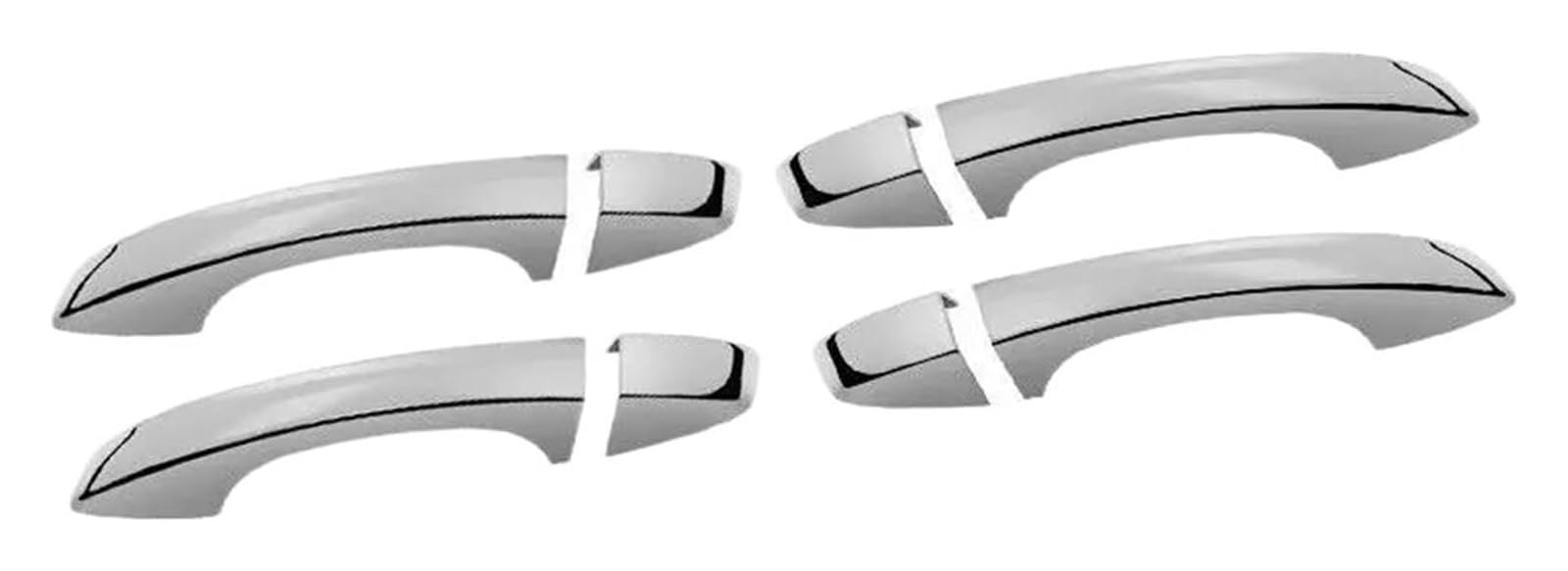 Auto Außentürgriffabdeckung Für SUPERB 2009-2013 Außenteil Auto Ersatz Türgriff Abdeckung Trim Aufkleber Auto Türgriff Abdeckung(Silber,0 button) von WERKFNKBNH