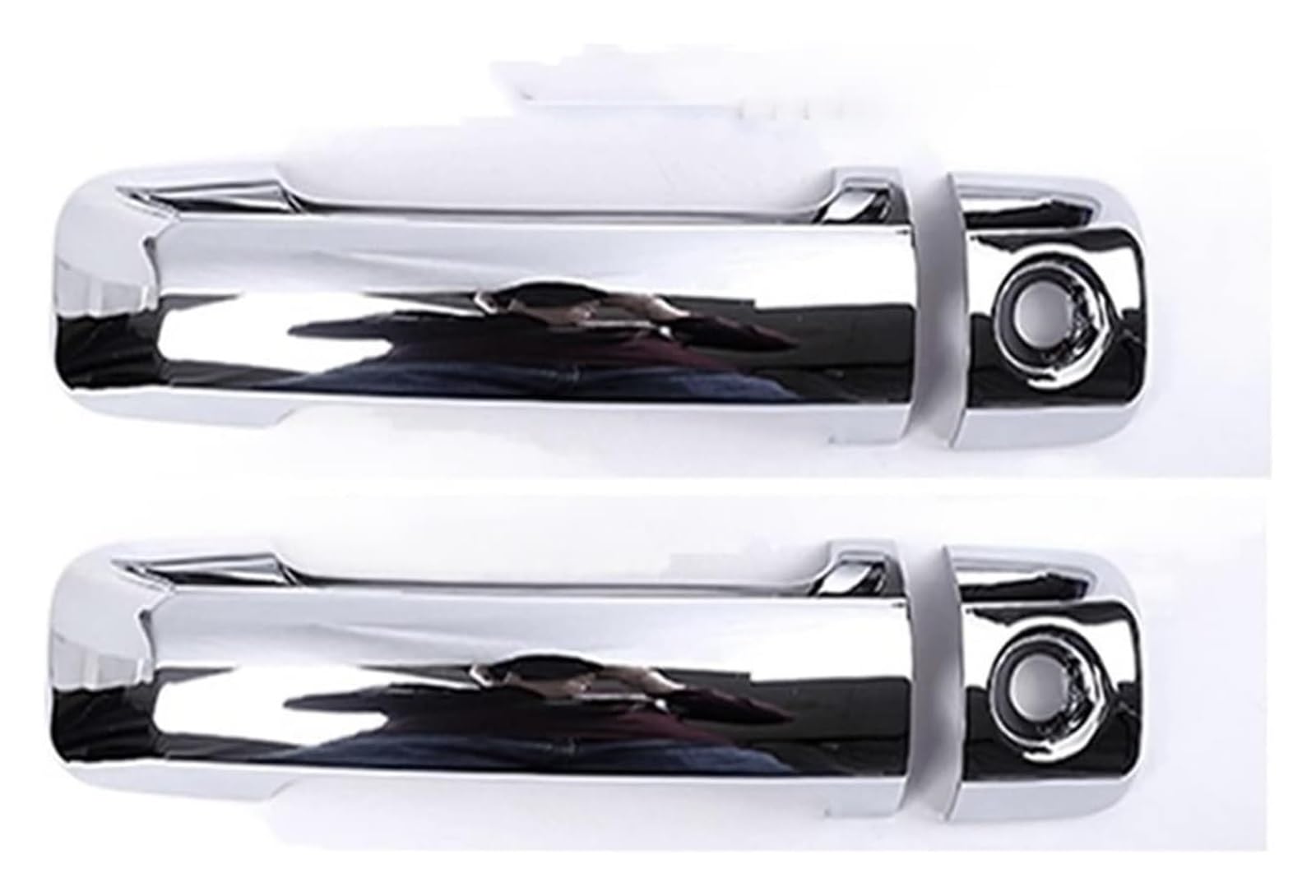 Auto Außentürgriffabdeckung Für T&oyota FJ Für Cruiser 2007-2021 Textur Auto Äußere Türgriff Abdeckung Trim Auto Zubehör Aufkleber(Gloss Silver) von WERKFNKBNH
