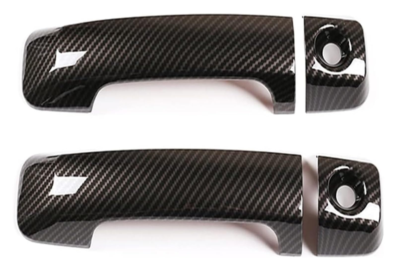 Auto Außentürgriffabdeckung Für T&oyota FJ Für Cruiser 2007-2021 Textur Auto Äußere Türgriff Abdeckung Trim Auto Zubehör Aufkleber(Silber) von WERKFNKBNH