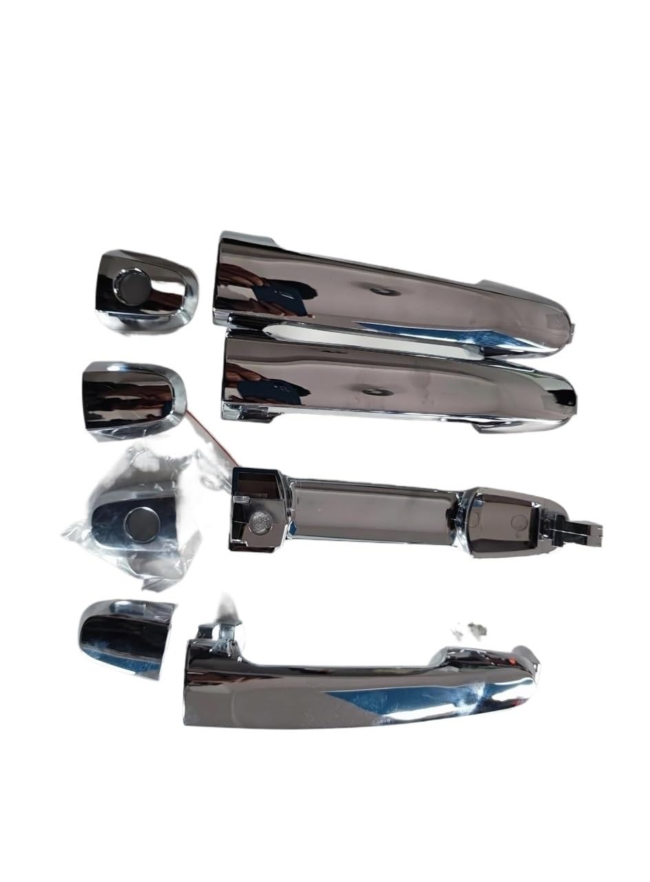 Auto Außentürgriffabdeckung Für T&oyota Für Camry 2002-2006 Für Auris Für Avensis Für Aygo Für Corolla Für Matrix Rav4 Außentür Griff Vorne Links Rechts(Chrome Set 4pcs) von WERKFNKBNH