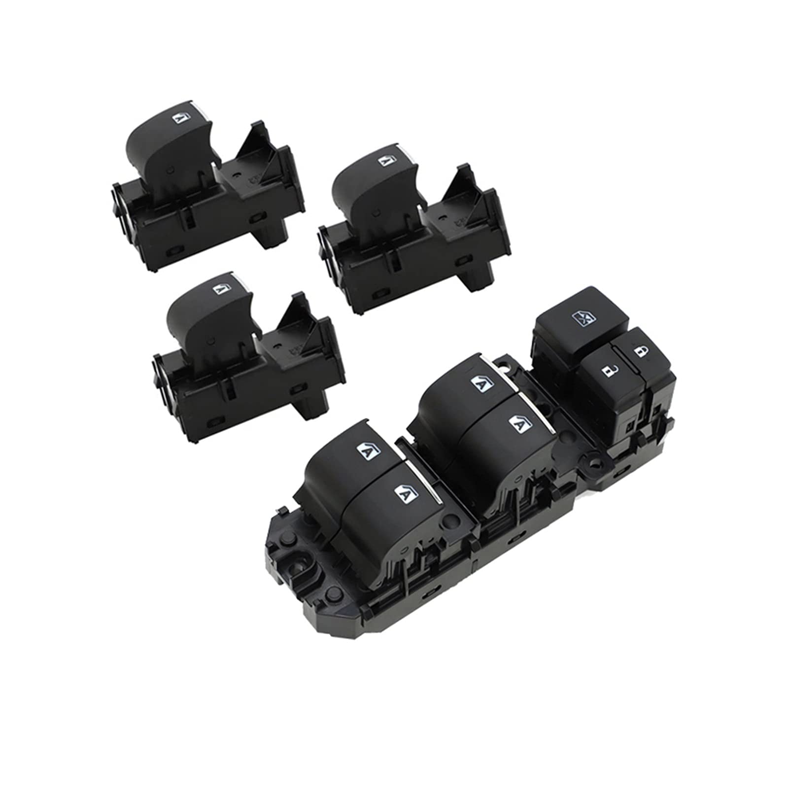 Auto Fensterheber Taster Für T&oyota RAV4 RAV 4 2019-2020 Auto-Styling-Beleuchtung -Schalter Für Einzelnes Fenster, Linker Antrieb, Hintergrundbeleuchtung, Hauptschalter(A) von WERKFNKBNH