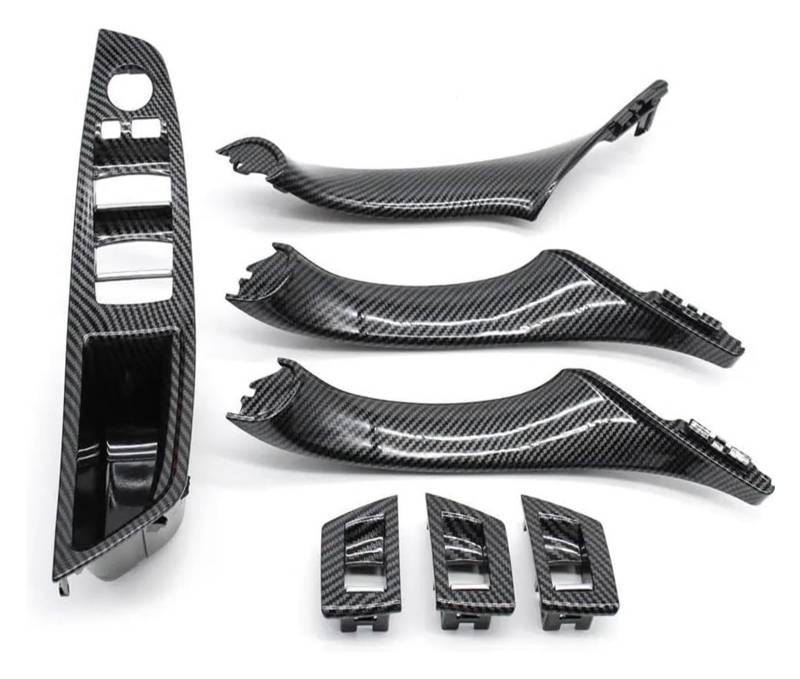 Auto Innere Türgriffverkleidung Für 5 Series F10 F11 F18 523 525 LHD RHD Auto Innentür Armlehne Zuggriff Fenster Schalter Abdeckung Panel Trim Set(Lhd 7pcs Set) von WERKFNKBNH